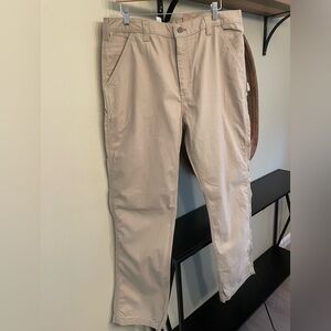 NWT Men’s Carhartt Relaxed Fit Dungarees Beige Size 38x34